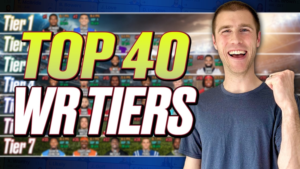 Top 40 WRs for 2026 Fantasy Football – Tier Breaks You Need to Know artwork
