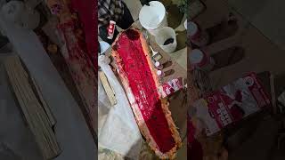 3 of 6 - Using TinThix Professional Mold Thickener - Making a Replica Sawfish Rostrum