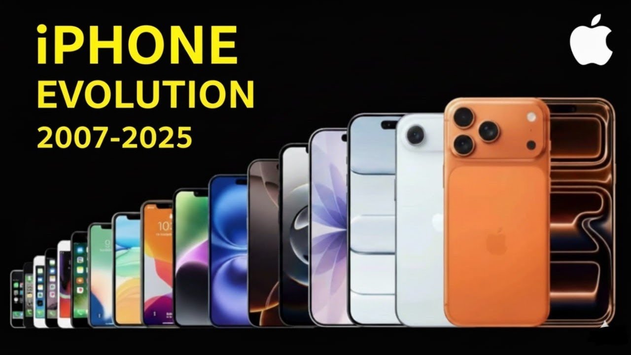Iphone Evolution Visual iPhone Evolution: From 2007 to 2025 - YouTube