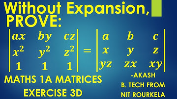 Maths 1A Matrices Exercise 3d Section 2 Question 5(ii) Solution in Telugu | Class 11 Determinants