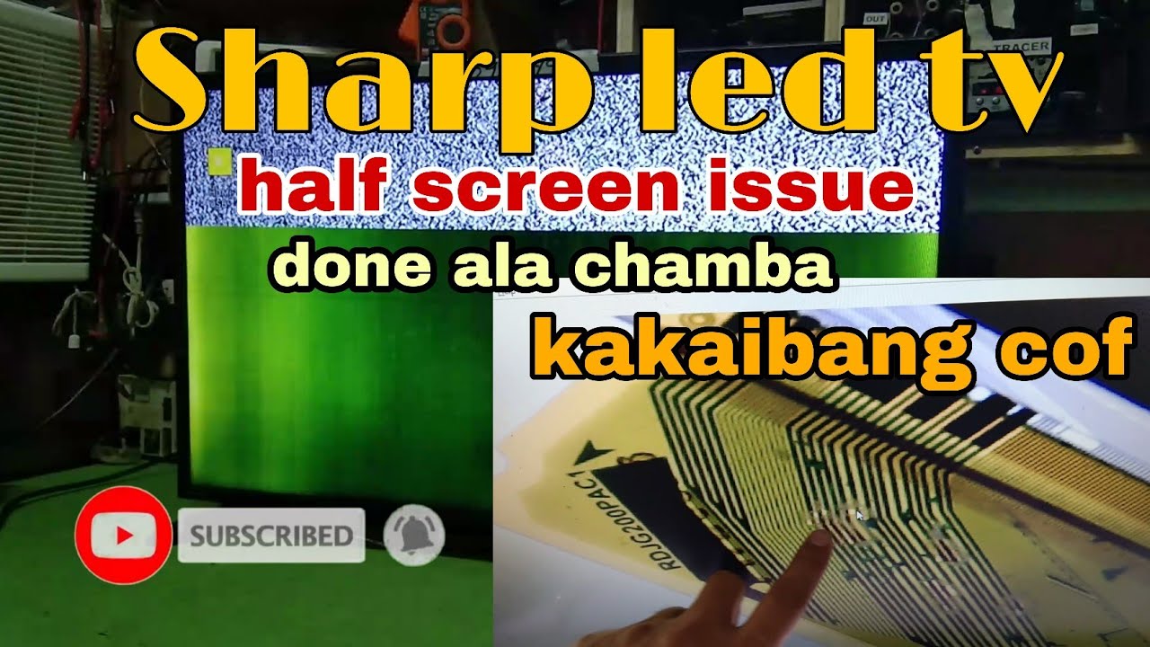 Sharp 32 Led Tv Half Screen Problem Done YouTube