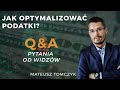 Mateusz Tomczyk - Jak optymalizować podatki od krypto - Wasze pytania