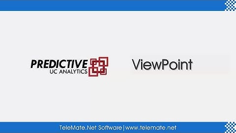 Predictive UC Analytics - ViewPoint