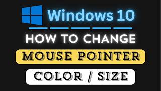 How to Change the Mouse Pointer's Size & Color in Windows 10 👍 Easy Tutorial