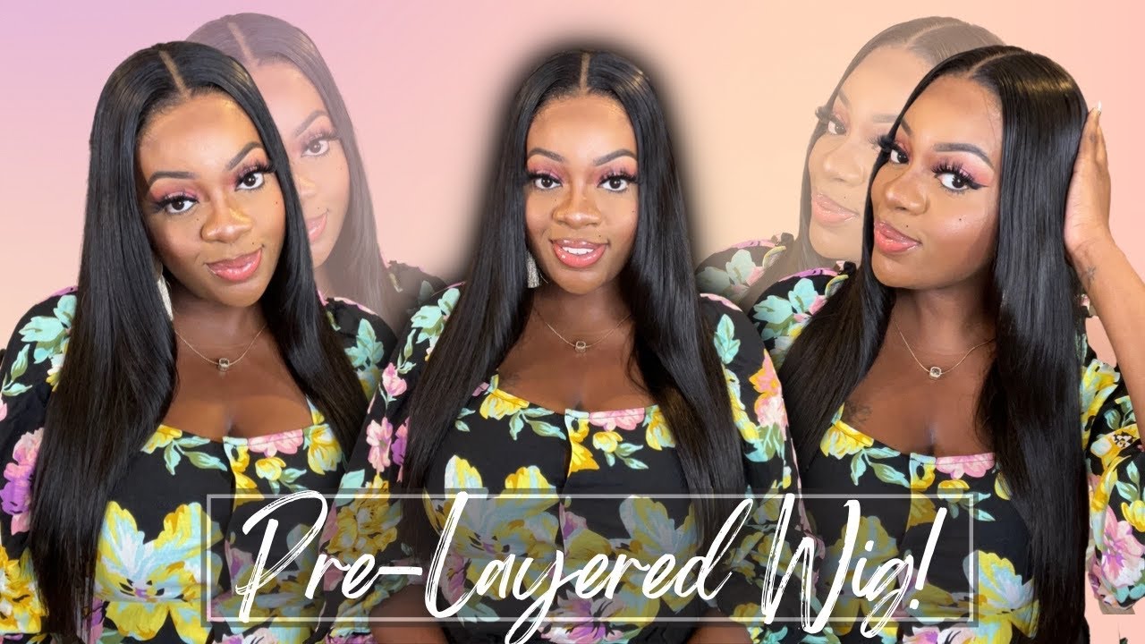 Jessie's Wig Review 90's Layered Cut Inspired Wig Install + Style | iamSimoneC
