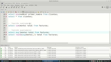 MySQL 0048   Función de agrupamiento sum avg