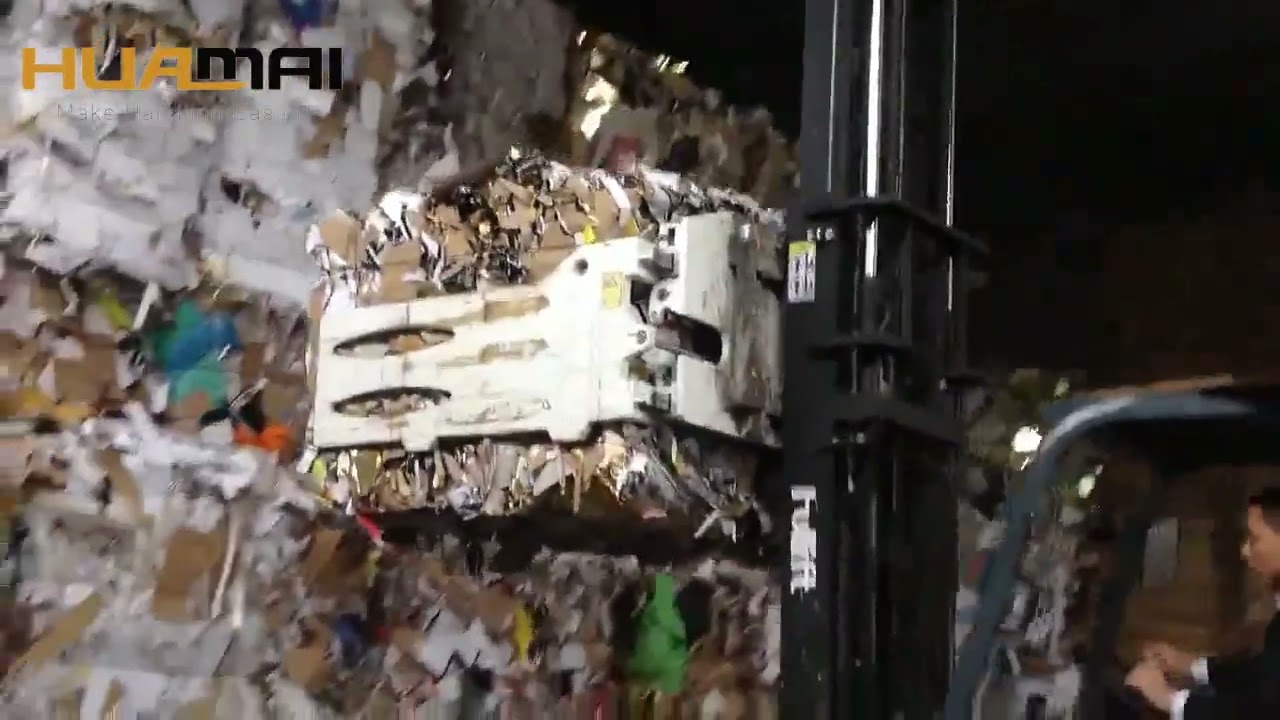 Bale Clamps in Action Mastering Waste Paper Handling in the Recycling Industry