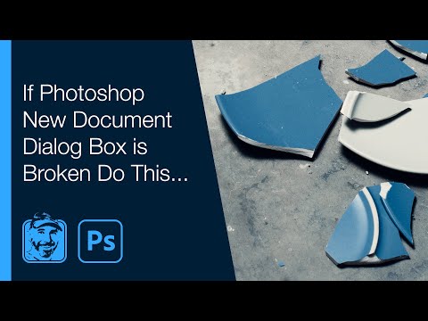 If Photoshop New Document Dialog Box is Broken Do This...