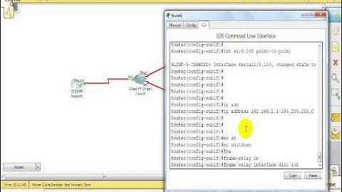 configuring frame realy(multipoint) in hub n spoke topology