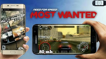 Need for Speed - Most Wanted 5-1-0 PSP Android Highly Compressed (Hindi)