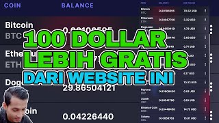 💵 TERBUKTI DAPAT 100 DOLLAR LEBIH GRATIS DARI WEBSITE PENGHASIL COIN CRYPTO GRATISAN