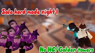 Solo night 1 Hard Mode Null & Void Event with rocketeer & cowboy TDS