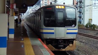 1012F E217系都ｸﾗY-26編成  錦糸町入線シーン