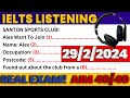 IELTS Listening Practice Test 2024 with Answers - 29/02/2024