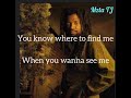 Lucky Dube-You know (where to find me)- lyrics