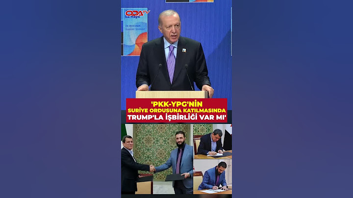 Erdoğan, Suriye PKK'sının orduya katılmasımda Trump'la işbirliği olup olmadığı soruna yanıt verdi