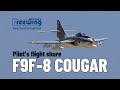 Freewing F9F-8 Cougar maiden flight video. From Foshan, Guangdong.