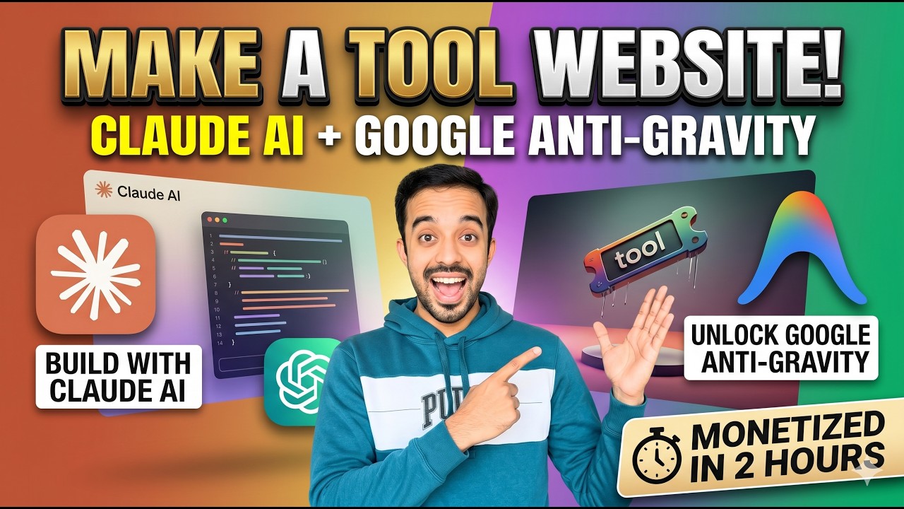 How to Build a Tool Website using Claude Ai and Google Antigravity ...