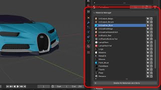 View all Materials in Blender