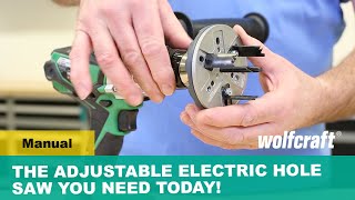 The Adjustable Electric Hole Saw You Need Today! Quick, Easy, & Clean Wealth