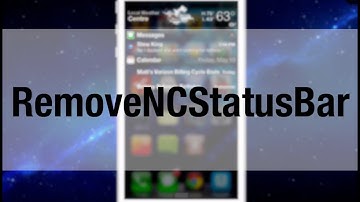 Jailbreak Tweak Review: RemoveNCStatusBar