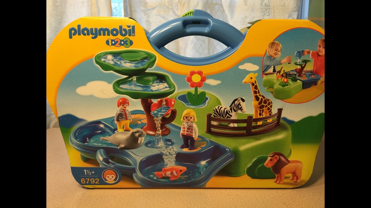 Playmobil 1.2.3 6792 Take Along Zoo & Aquarium YouTube