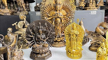 07/10/24 Thiên Thủ Thiên Nhãn, Quan Công tam thánh, bát hương đồng xưa #đồđồnglênguyệt #đồxưa #đồcổ