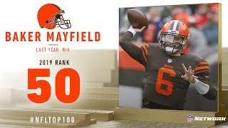 #50: Baker Mayfield (QB, Browns) | Top 100 Players of 2019 | NFL