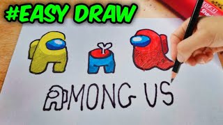 Easy Draw! AMONG US Game Character | How to draw AMONG US for Kids | screenshot 4