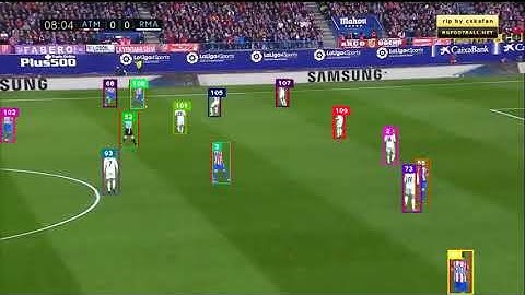 Soccer - Object Tracking using DEEPSORT