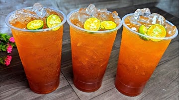 cách làm TRÀ TẮC THÁI ĐỎ mát lạnh sảng khoái uống và bán cách ủ trà ko bị chát thơm - Tú Lê Miền Tây