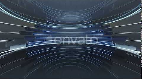 Rotation of the glowing neon in a round room | Motion Graphics - Envato elements