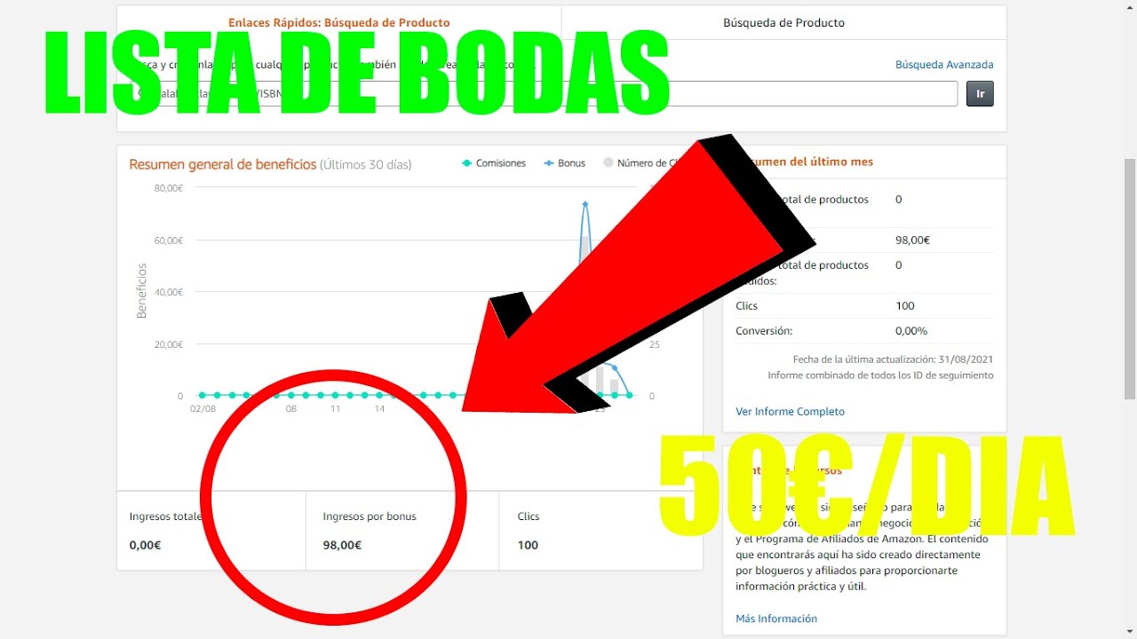 Como ganar 50€/Dia con AMAZON | LISTA DE BODAS DE AMAZON 2021💸 - YouTube