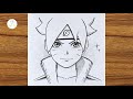 How To Draw Boruto Uzumaki Step By Step Easy Anime Drawing Easy Drawing For Beginners 