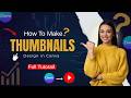 how to make YouTube thumbnail in Canva (Free)|| Canva thumbnail tutorial||