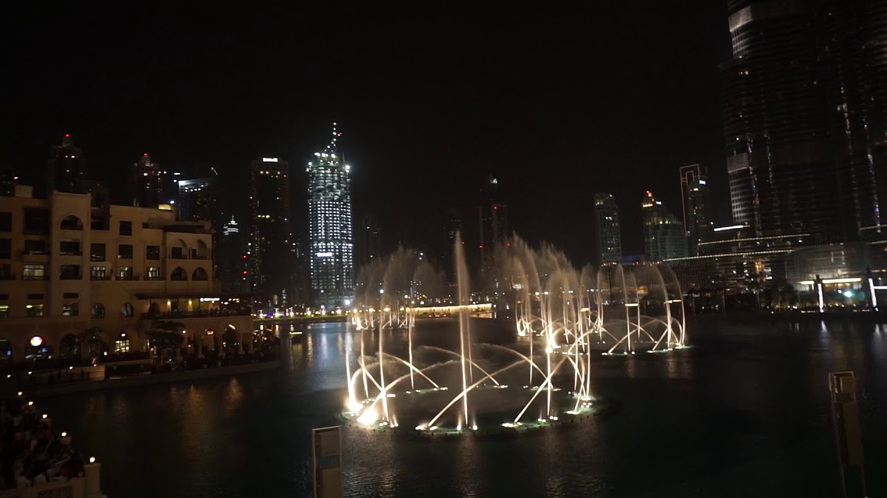 Dubai Fountain Show. Celine Dion & Andrea Bocelli The Prayer YouTube