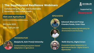 The Southbound Resilience Webinars: EbA and Agriculture (Session 1)