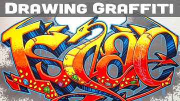 Drawing graffiti with markers #1 // Promarker tutorial