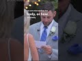 Listen to what he says to his bride 💕🥺 wedding vows that make you cry