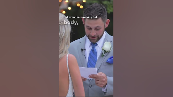 Listen to what he says to his bride 💕🥺 wedding vows that make you cry