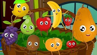 Ten Little Fruits Jumping On The Bed | Fruits Song | Learn Fruits | Nursery Rhymes Song For Children screenshot 5