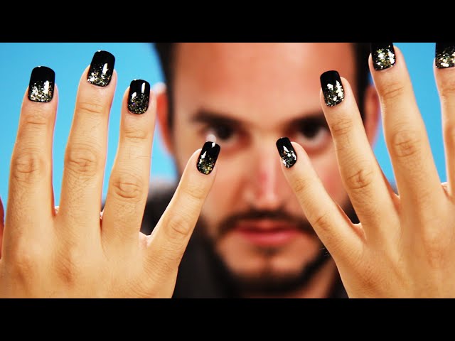 These Guys Put On Fake Nails And Tried To Use Their Phones