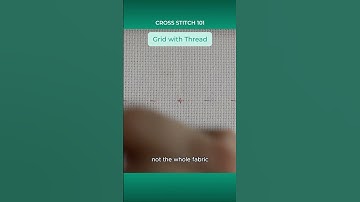 Cross Stitch 101 - Grid Aida with Thread