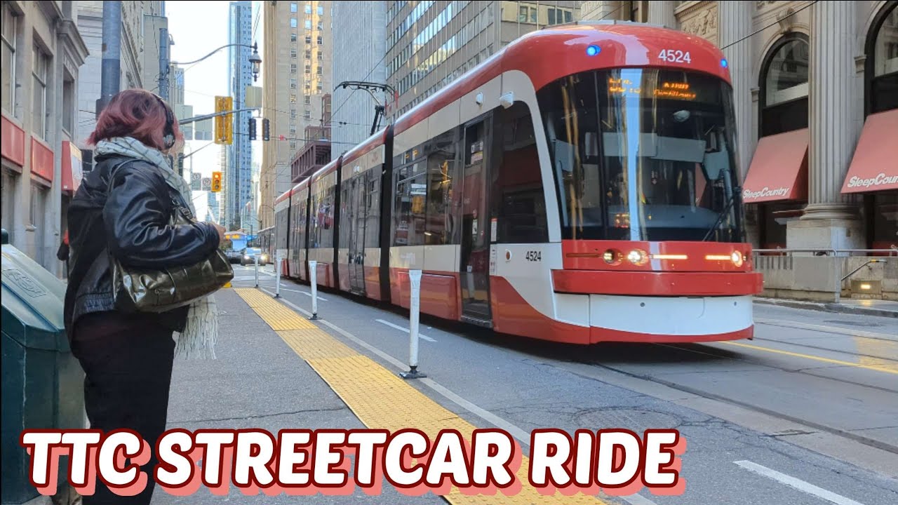 TTC 504 Streetcar Ride from King Station to Distillery Loop