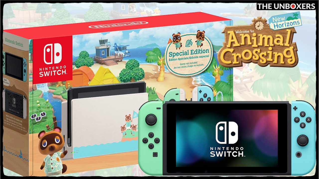 Nintendo Switch Animal Crossing: New Horizons Edition Unboxing - YouTube