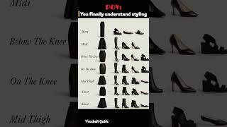 How to Match Shoes with Skirts 👠 #fashion #style #shorts