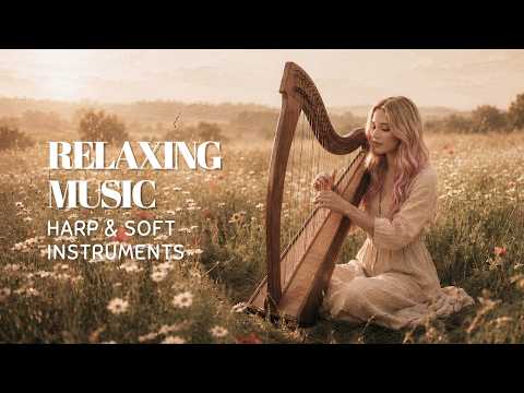 Cozy Slow Morning ☕ Calm Harp Music for Relaxation & Focus