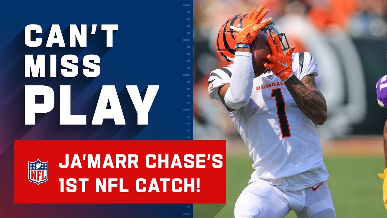 Ja'Marr Chase Grabs First NFL Catch