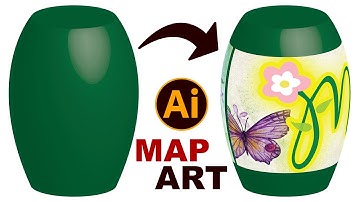 How to Use MAP ART for 3D Object in Illustrator