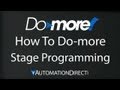 Do-more How To Do-more: Stage Programming from AutomationDirect